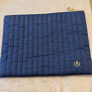 Navy Quilted Pouch by Simplfied